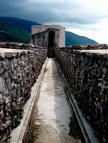 On the ramparts of Rocca Maggiore<br /> On the ramparts of Rocca Maggiore<br /> On the ramps to Rocca Maggiore, Assisi, Umbria